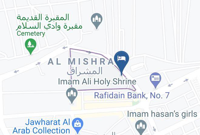 Najaf - Aghnar Hotel Maps