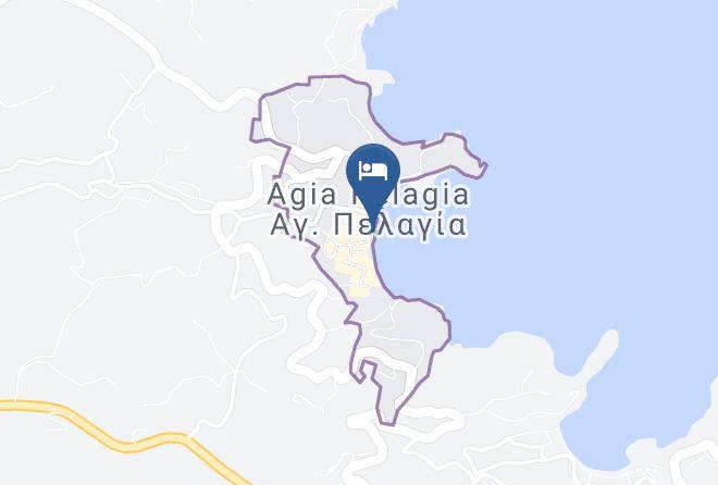 Iraklion - Agia Pelagia Holiday Resort On Crete Maps