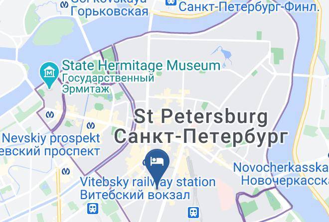 Saint Petersburg - Aglaya Hotel Maps