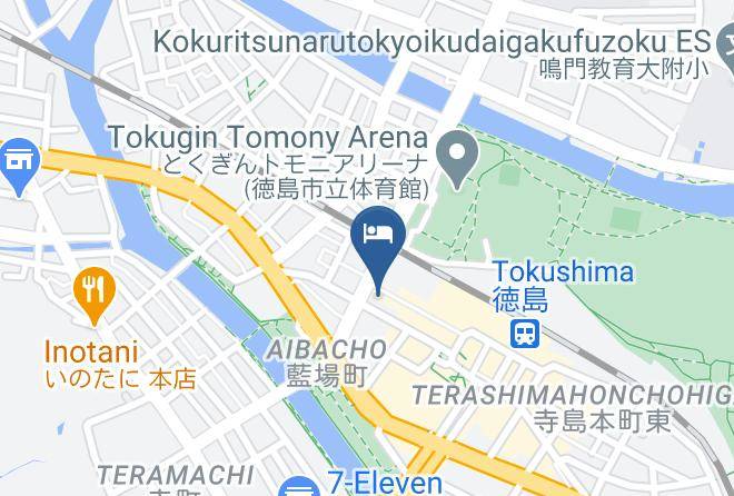 Tokushima City - Agnes Hotel Plus Maps