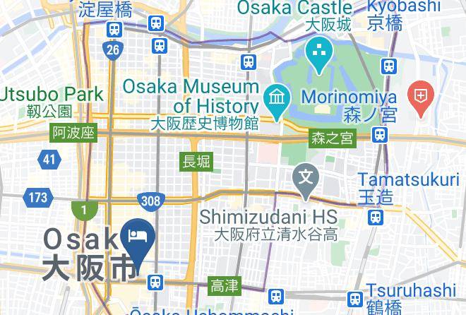 Osaka City Chuo Ward - Agora Place Osaka Namba Maps