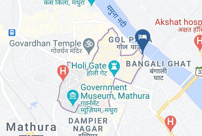 Mathura - Agra Hotel Maps