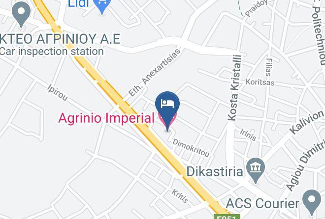 Aitolia And Akarnania - Agrinio Imperial Hotel Maps