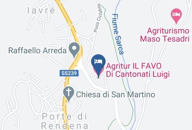 Trento - Agritur Il Favo Di Cantonati Luigi Maps