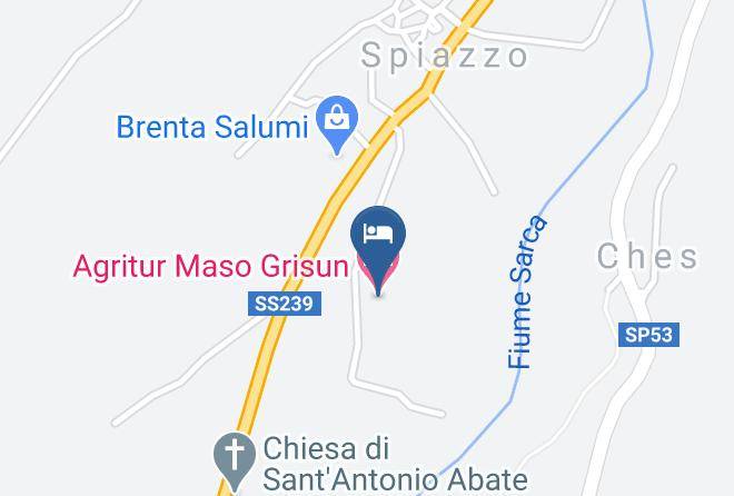 Trento - Agritur Maso Grisun Maps