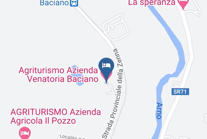 Arezzo - Agriturismo Azienda Venatoria Baciano Maps
