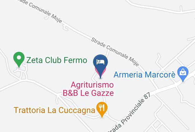 Fermo - Agriturismo B&b Le Gazze Maps