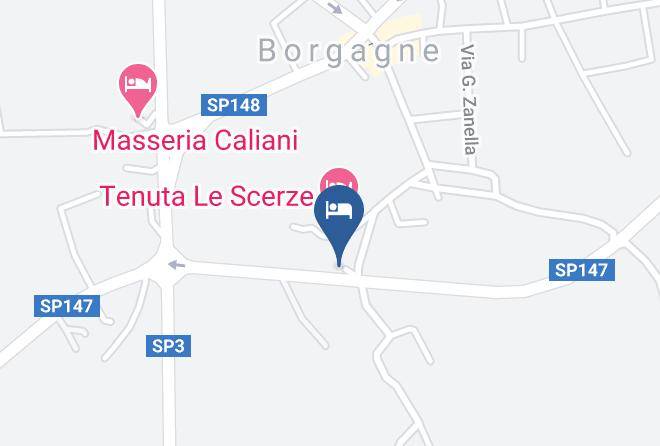 Lecce - Agriturismo Borgagne Le Scerze Maps