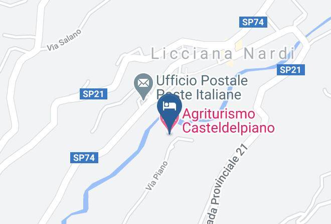Massa Carrara - Agriturismo Casteldelpiano Maps