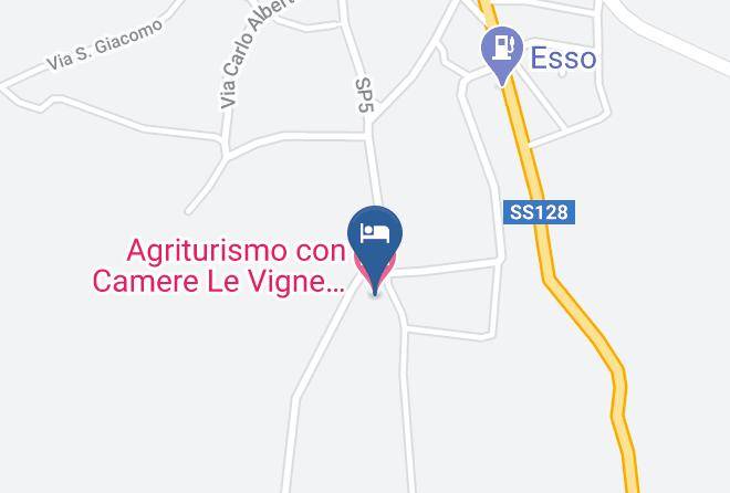 Province Of South Sardinia - Agriturismo Con Camere Le Vigne Ducali Ristorante Maps