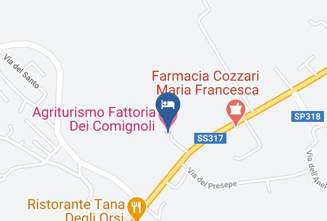 Perugia - Agriturismo Fattoria Dei Comignoli Maps