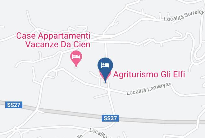 Aosta - Agriturismo Gli Elfi Maps
