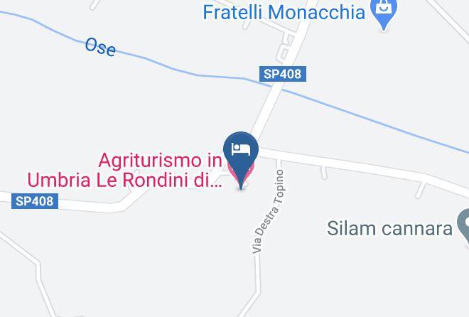 Perugia - Agriturismo In Umbria Le Rondini Di Francesco Di Assisi Maps