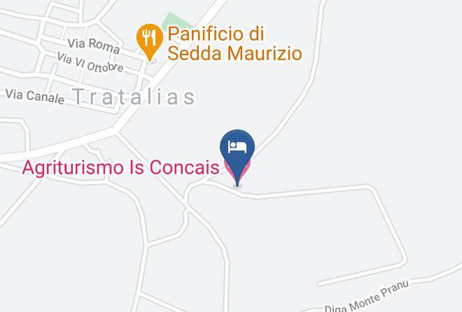 Province Of South Sardinia - Agriturismo Is Concais Maps