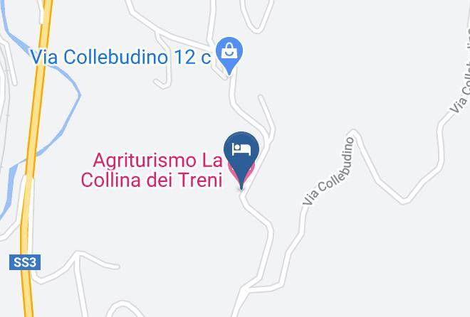 Perugia - Agriturismo La Collina Dei Treni Maps