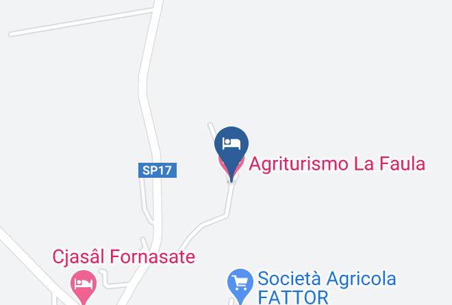 Udine - Agriturismo La Faula Maps