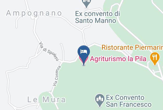Terni - Agriturismo La Pila Maps