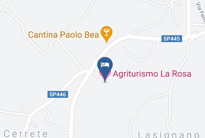Perugia - Agriturismo La Rosa Maps