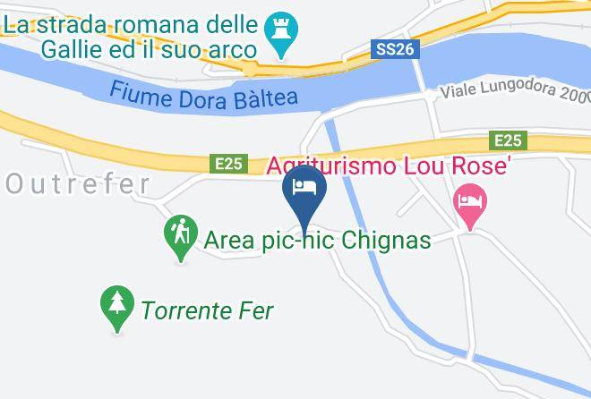 Aosta - Agriturismo Le Moineau Maps