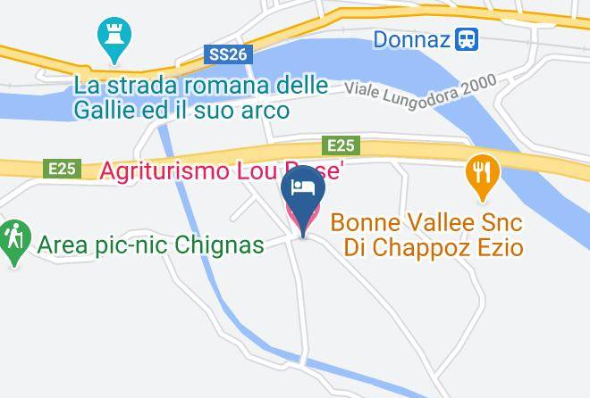 Aosta - Agriturismo Lou Rose' Maps