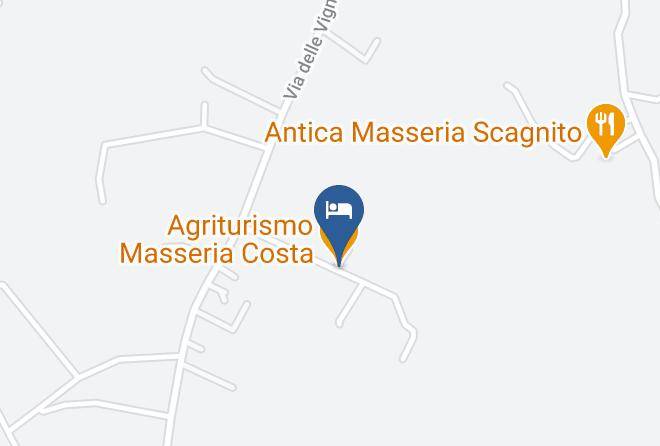 Lecce - Agriturismo Masseria Costa Maps