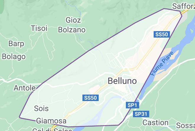 Belluno - Agriturismo Meneguz Maps