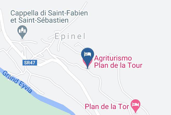 Aosta - Agriturismo Plan De La Tour Maps
