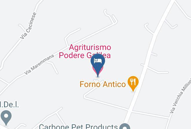 Pistoia - Agriturismo Podere Galilea Maps