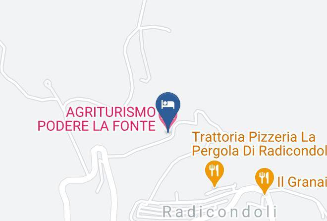 Siena - Agriturismo Podere La Fonte Maps