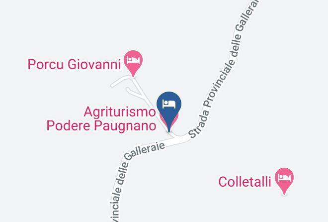 Siena - Agriturismo Podere Paugnano Maps