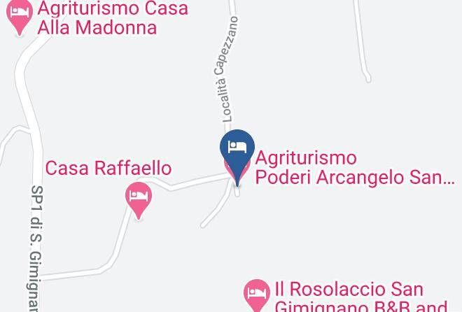 Siena - Agriturismo Poderi Arcangelo San Gimignano Maps