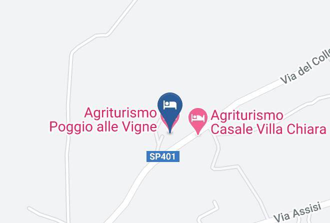 Perugia - Agriturismo Poggio Alle Vigne Maps