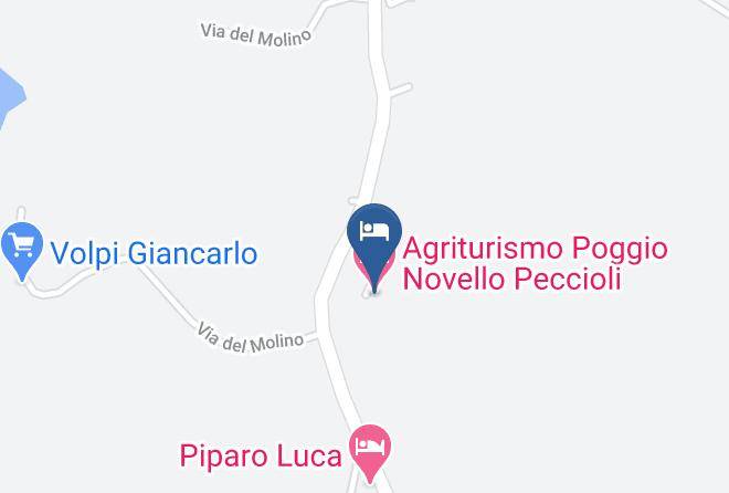 Pisa - Agriturismo Poggio Novello Peccioli Maps