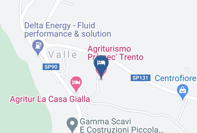Trento - Agriturismo Pra Sec' Trento Maps