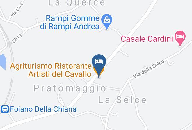 Arezzo - Agriturismo Ristorante Artisti Del Cavallo Maps