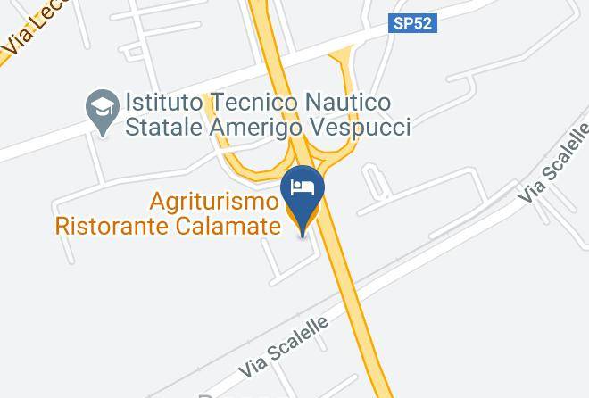 Lecce - Agriturismo Ristorante Calamate Maps