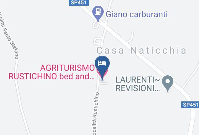 Perugia - Agriturismo Rustichino Bed And Breakfast Maps