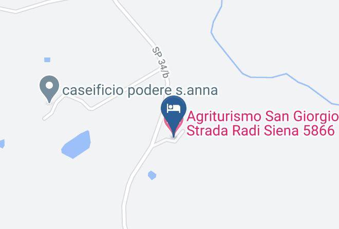 Siena - Agriturismo San Giorgio Strada Radi Siena 5866 Maps