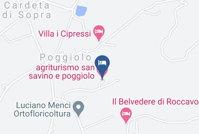 Arezzo - Agriturismo San Savino E Poggiolo Maps