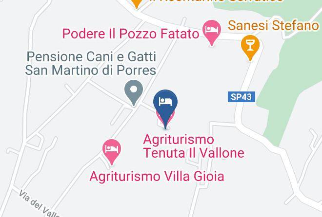 Pistoia - Agriturismo Tenuta Il Vallone Maps