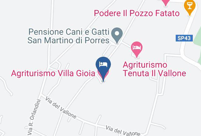 Pistoia - Agriturismo Villa Gioia Maps