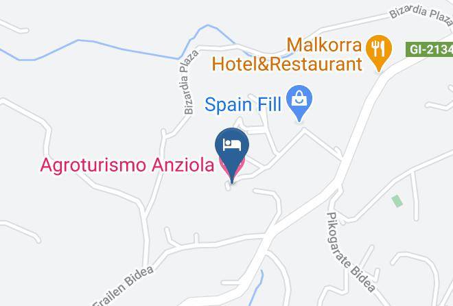 Gipuzkoa - Agroturismo Anziola Maps