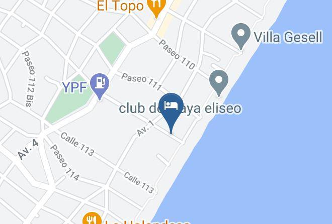 Villa Gesell - Agua De Coco Hosteria Maps