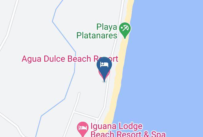 Golfito - Agua Dulce Beach Resort Maps