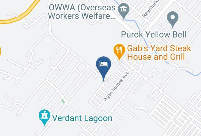 Agua Frio Garden Resort Map