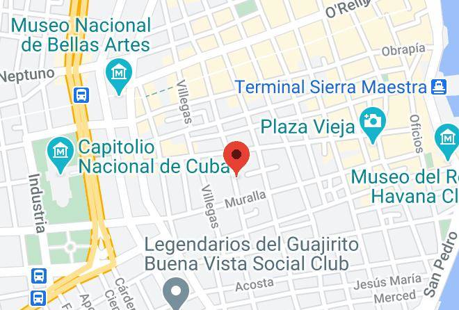 La Habana Vieja - Aguacate 477 Maps