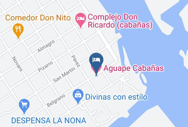 Aguape Cabanas Mapa
 - Santa Fe - San Jeronimo Department