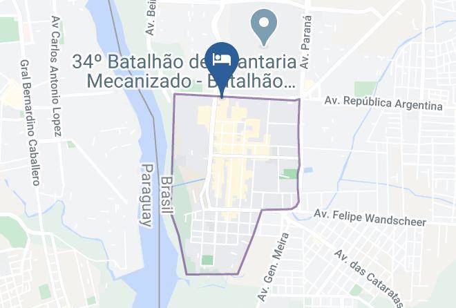 Foz Do Iguacu - Aguas Do Iguacu Hotel Centro Foz Do Iguacu Maps