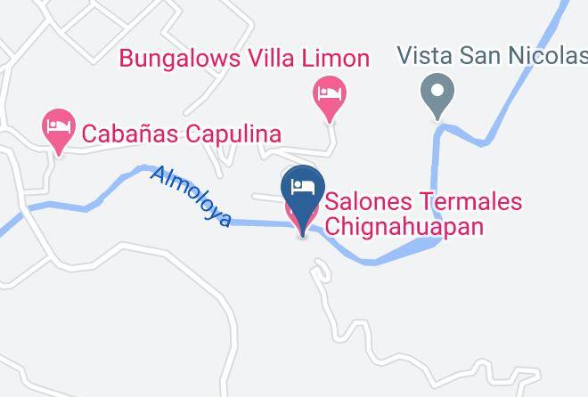 Chignahuapan - Aguas Termales De Chignahuapan Maps