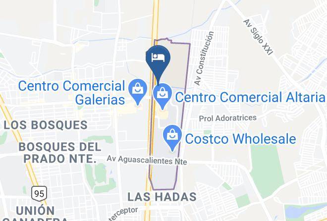 Aguascalientes Marriott Hotel Map